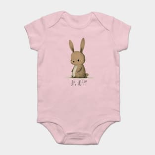 Adorable Little Bunny is Unhoppy Baby Bodysuit